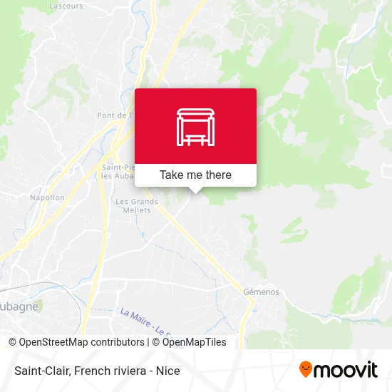 Saint-Clair map