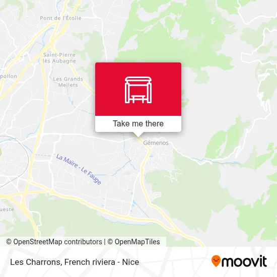 Les Charrons map