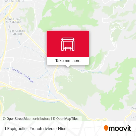 L'Espigoulier map