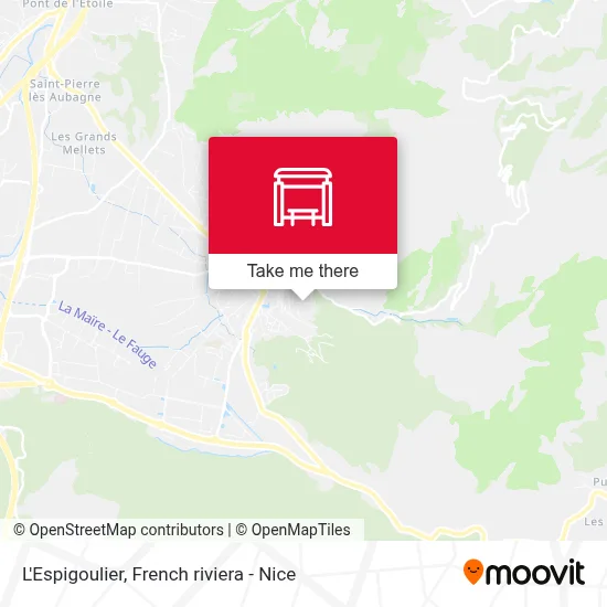 L'Espigoulier map