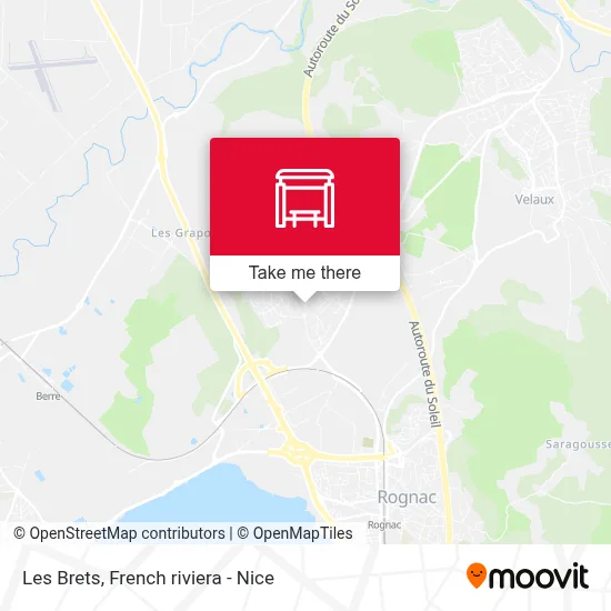 Les Brets map
