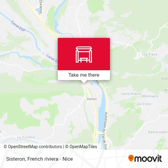 Sisteron map