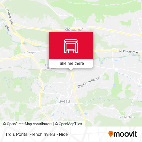 Trois Ponts map
