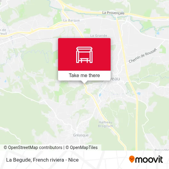 La Begude map