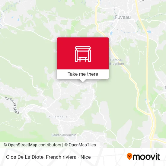 Clos De La Diote map