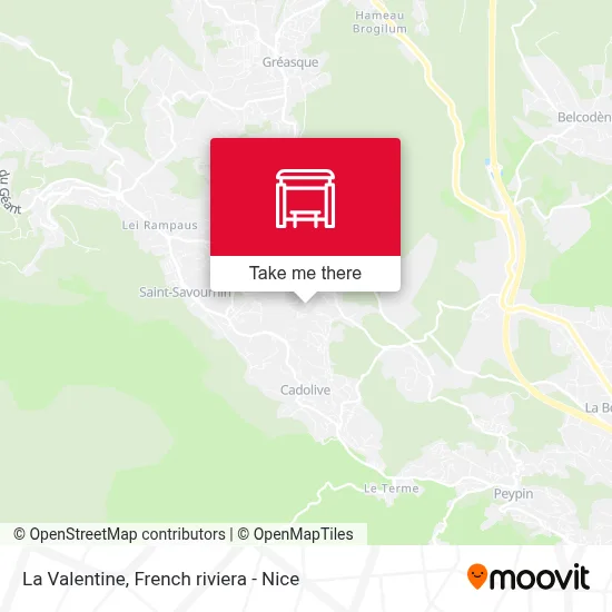La Valentine map