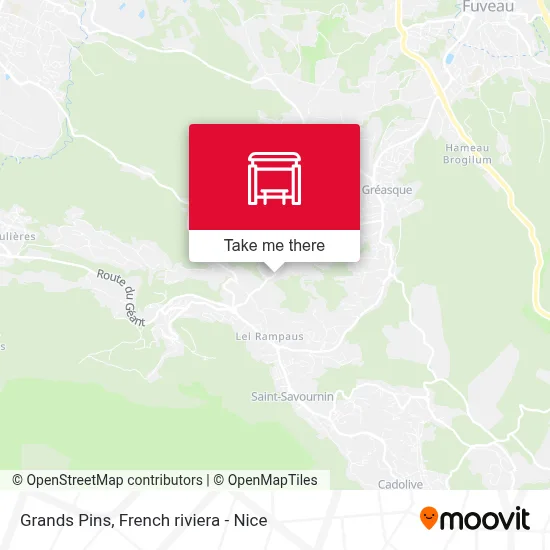 Grands Pins map