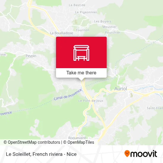 Le Soleillet map