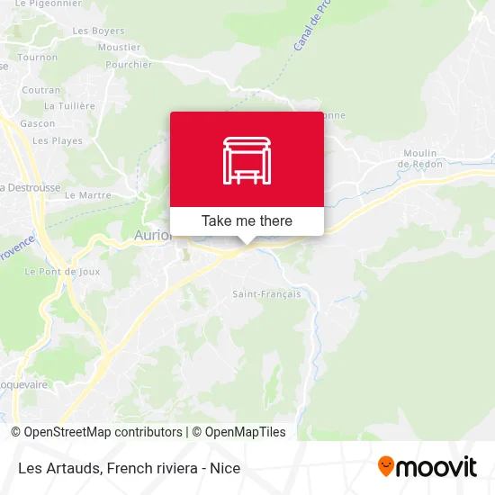 Les Artauds map