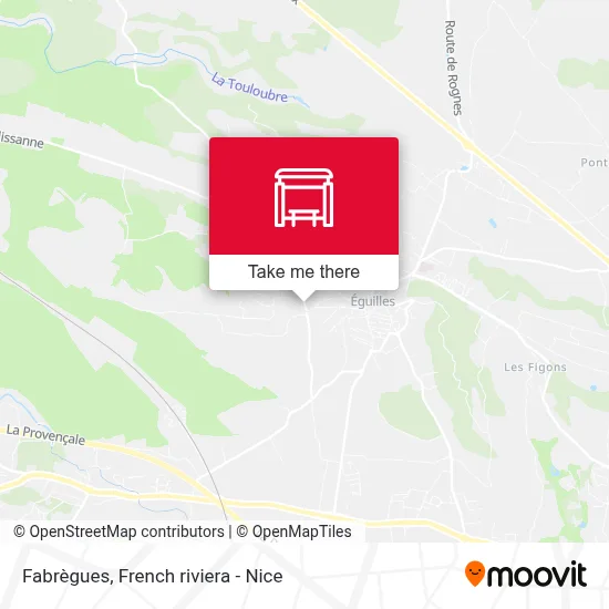 Fabrègues map