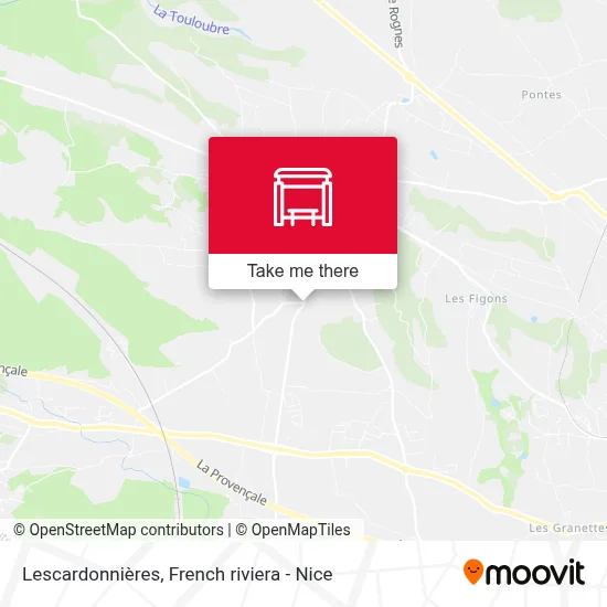 Lescardonnières map