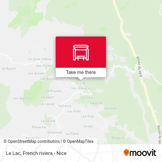 Mapa Le Lac