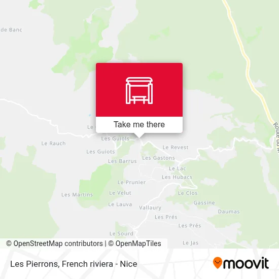 Les Pierrons map