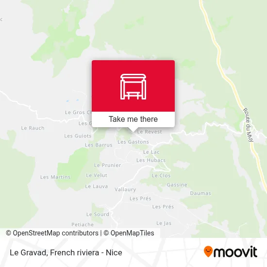 Mapa Le Gravad