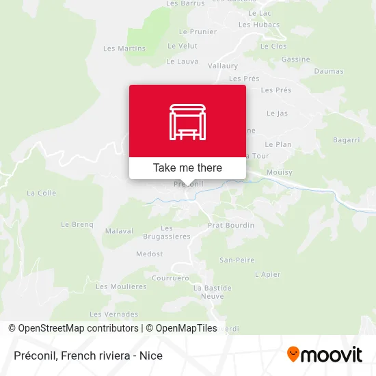 Préconil map