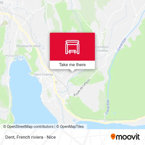 Mapa Dent