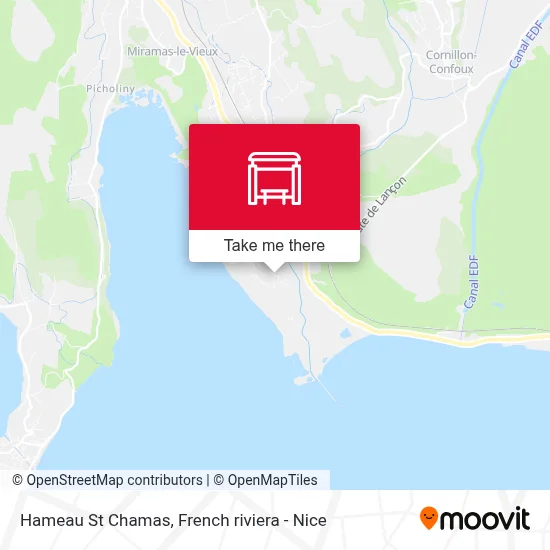 Mapa Hameau St Chamas