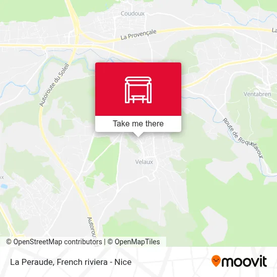 La Peraude map