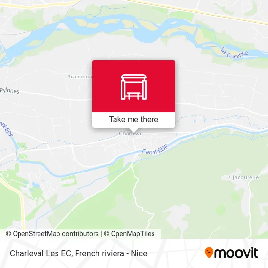 Mapa Charleval Les EC