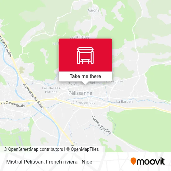 Mistral Pelissan map