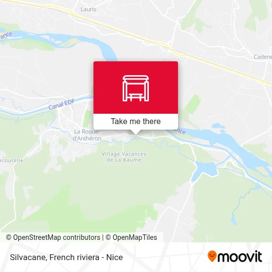 Mapa Silvacane