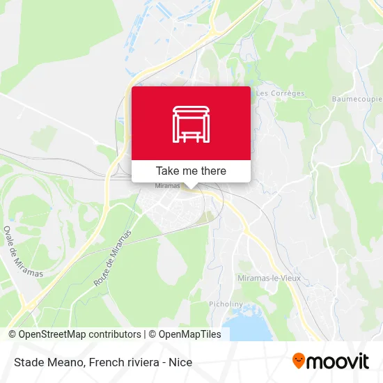 Mapa Stade Meano
