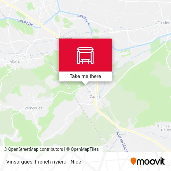 Vinsargues map