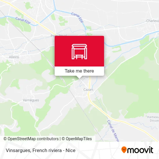 Vinsargues map