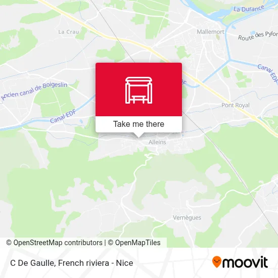 C De Gaulle map