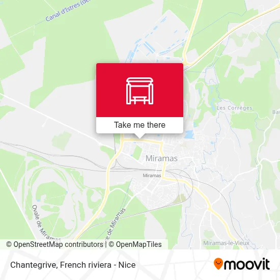 Mapa Chantegrive