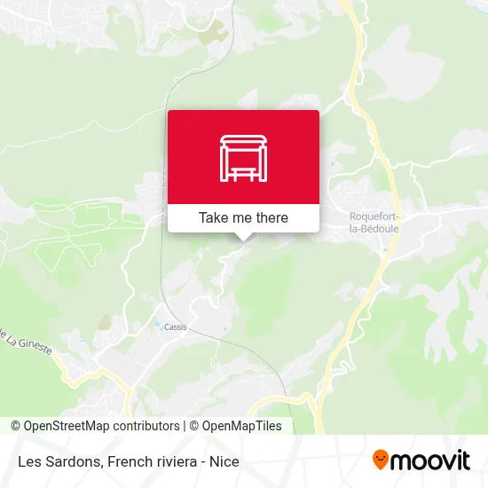 Les Sardons map