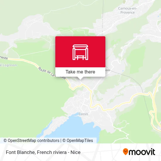 Font Blanche map