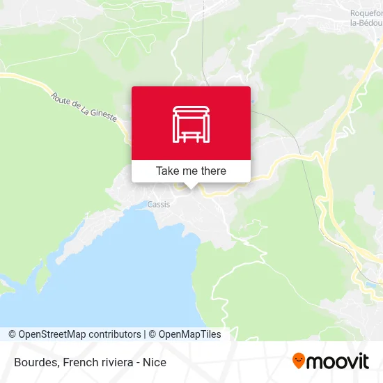Bourdes map