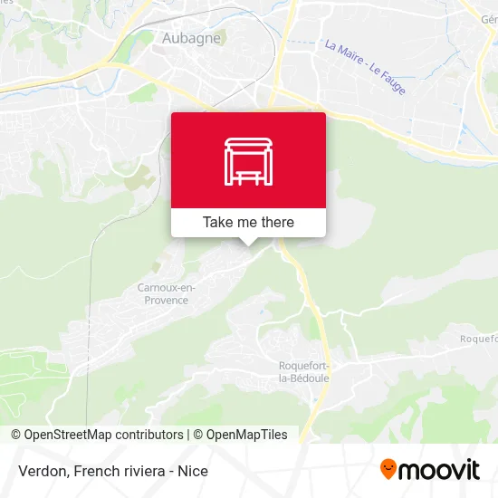 Mapa Verdon