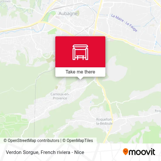Verdon Sorgue map