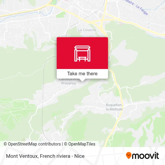 Mont Ventoux map