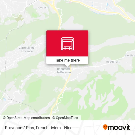 Mapa Provence / Pins