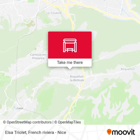 Mapa Elsa Triolet