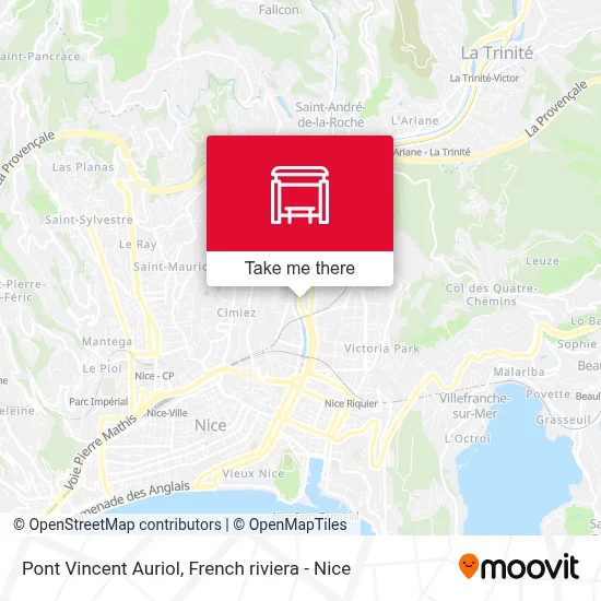 Pont Vincent Auriol map