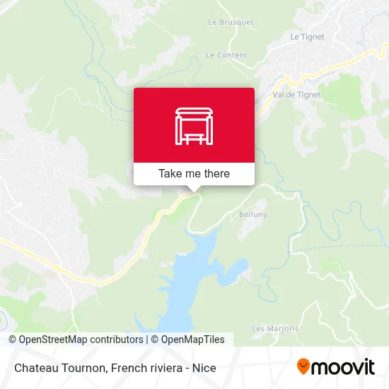 Chateau Tournon map