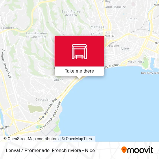 Lenval / Promenade map
