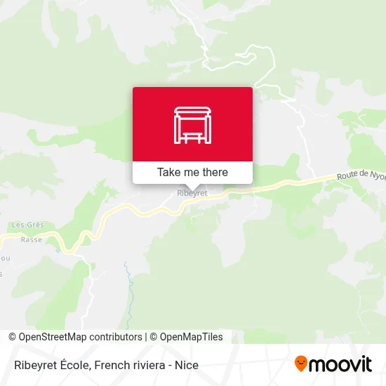 Ribeyret École map