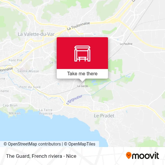 La Garde map