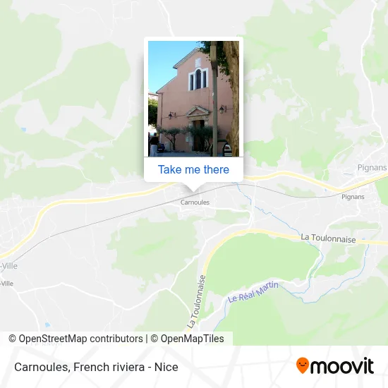 Carnoules map