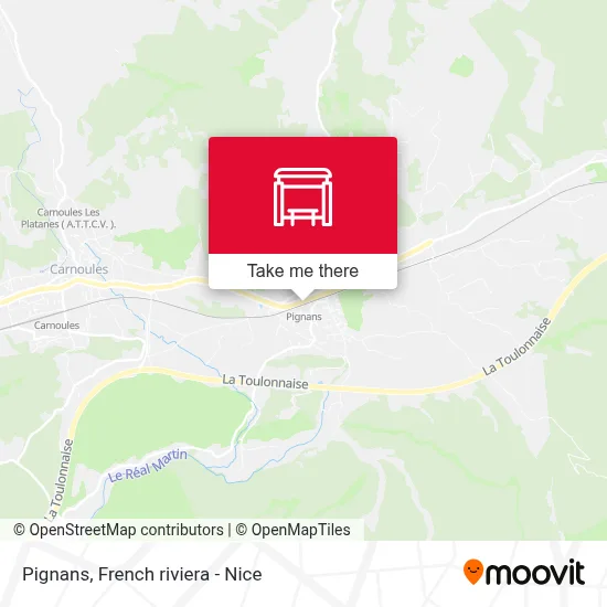 Pignans map
