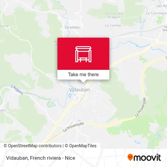 Mapa Vidauban