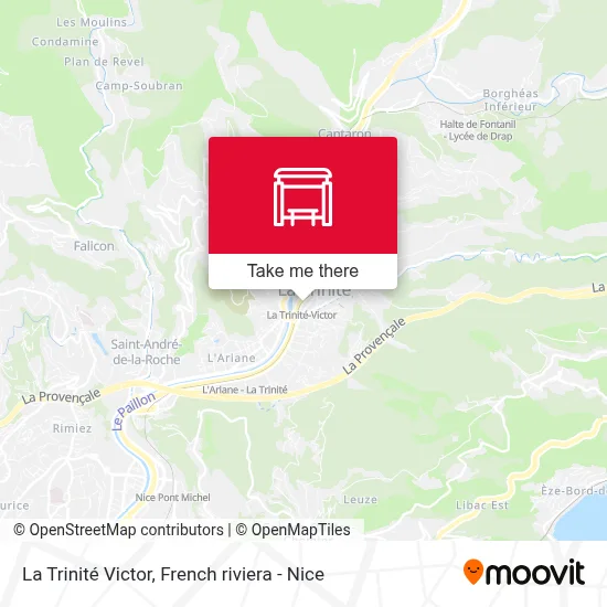 La Trinité Victor map