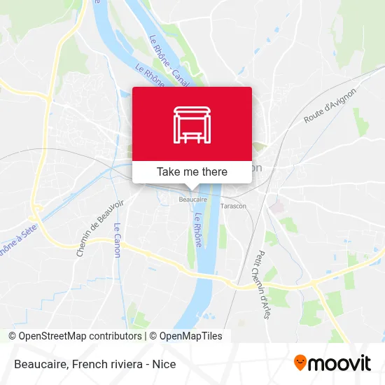 Mapa Beaucaire