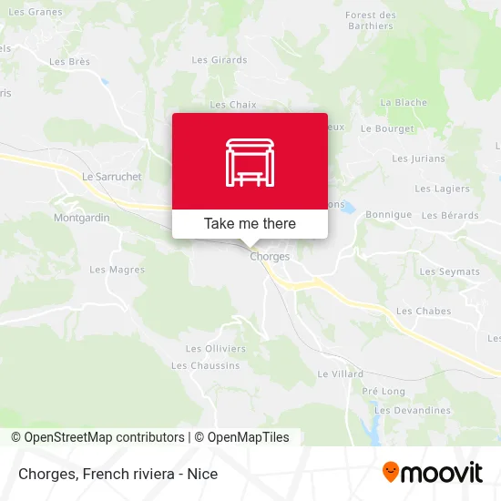Chorges map