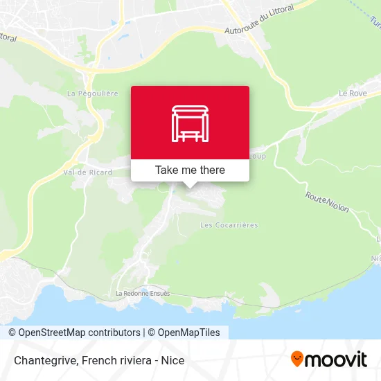 Mapa Chantegrive